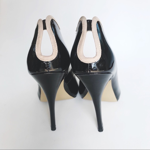French Connection Shoes - French Connection Black Peep Toe heel Size 7 1/2